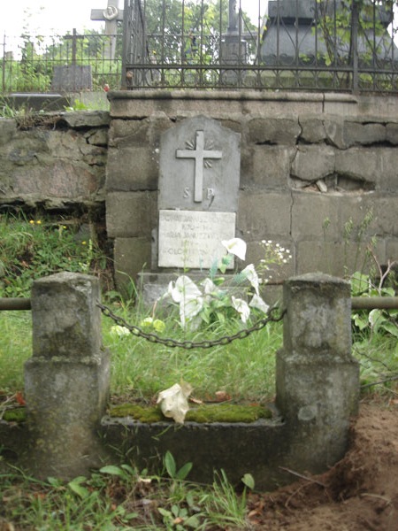 Nagrobek rodziny Januszkiewiczów i Apolonii Sinkiewicz, cmentarz na Rossie w Wilnie, stan z 2013