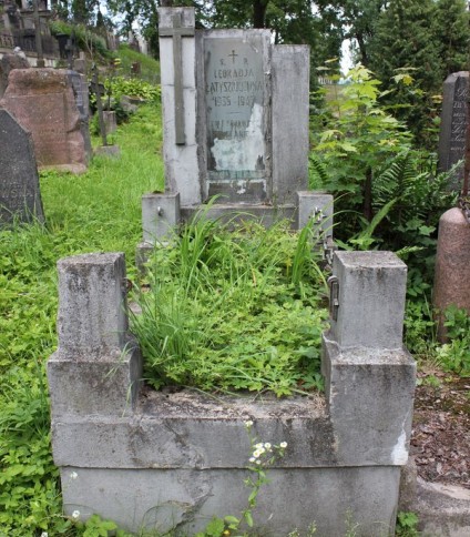 Nagrobek Leokadii Latyszojć, cmentarz Na Rossie w Wilnie, stan z 2013