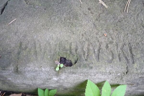 Detail of the gravestone of Maria Kramkowska, Na Rossie cemetery in Vilnius, as of 2013.