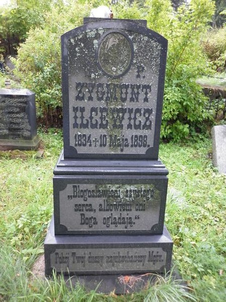 Tombstone of Stefania and Zygmunt Ilytsevich, Na Rossie cemetery in Vilnius, as of 2013