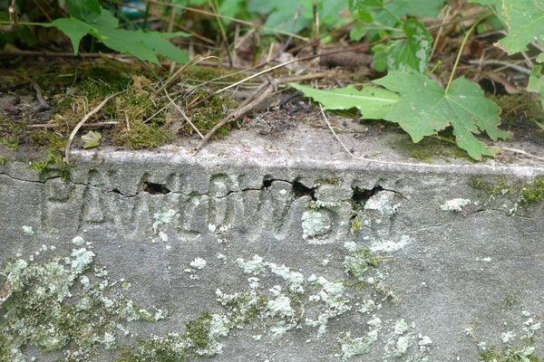Detail of the gravestone of Jozefa Urbanowicz, Na Rossie cemetery in Vilnius, as of 2013