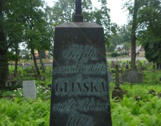 Nagrobek Teofili Glińskiej, cmentarz Na Rossie w Wilnie, stan z 2013