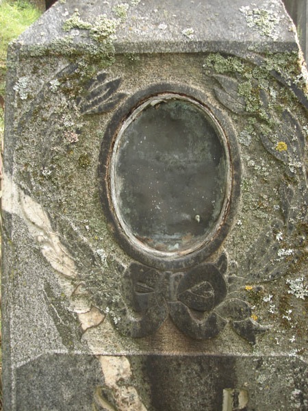 Detail of a tombstone of Tekla Soplica, Rossa cemetery in Vilnius, as of 2013