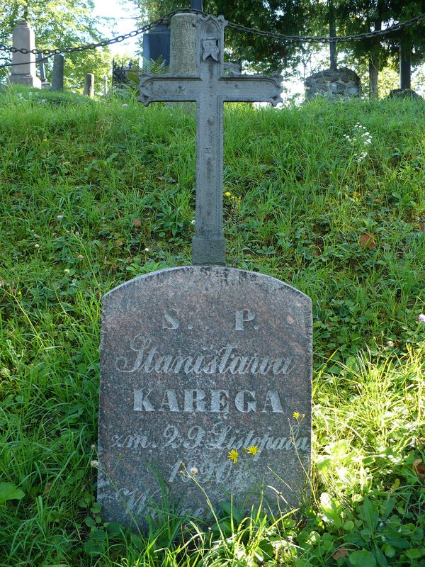 Tombstone of Stanisława Karęga, Ross cemetery, as of 2013