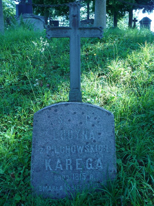Tombstone of Lucyna Karęga, Ross cemetery, as of 2013