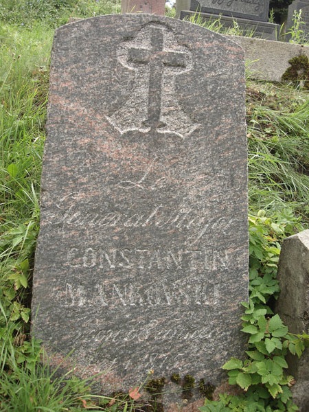 Tombstone of Konstanty Mankowski, Rossa cemetery in Vilnius, as of 2013