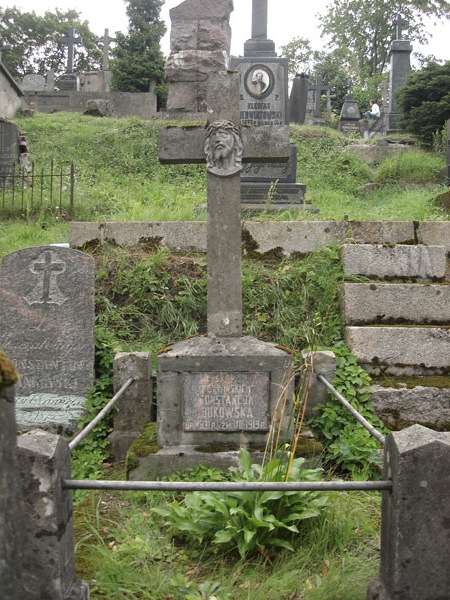 Tombstone of Konstancja Bukowska, Rossa cemetery in Vilnius, as of 2013