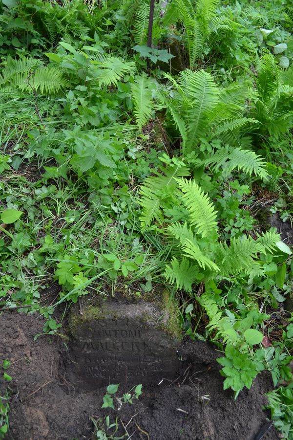 Tombstone of Antoni Malecki, Ross cemetery in Vilnius, as of 2013.