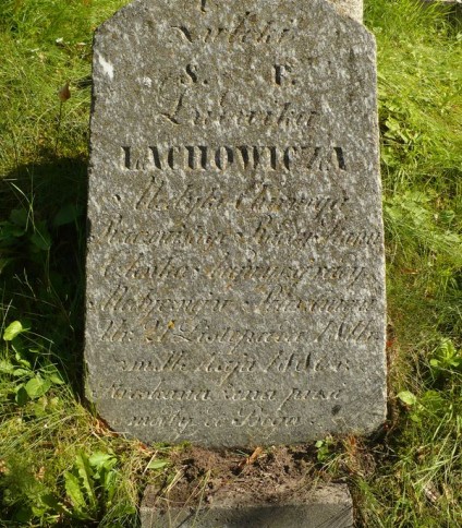 Nagrobek Ludwika Lachowicz, cmentarz na Rossie, stan na 2013 rok