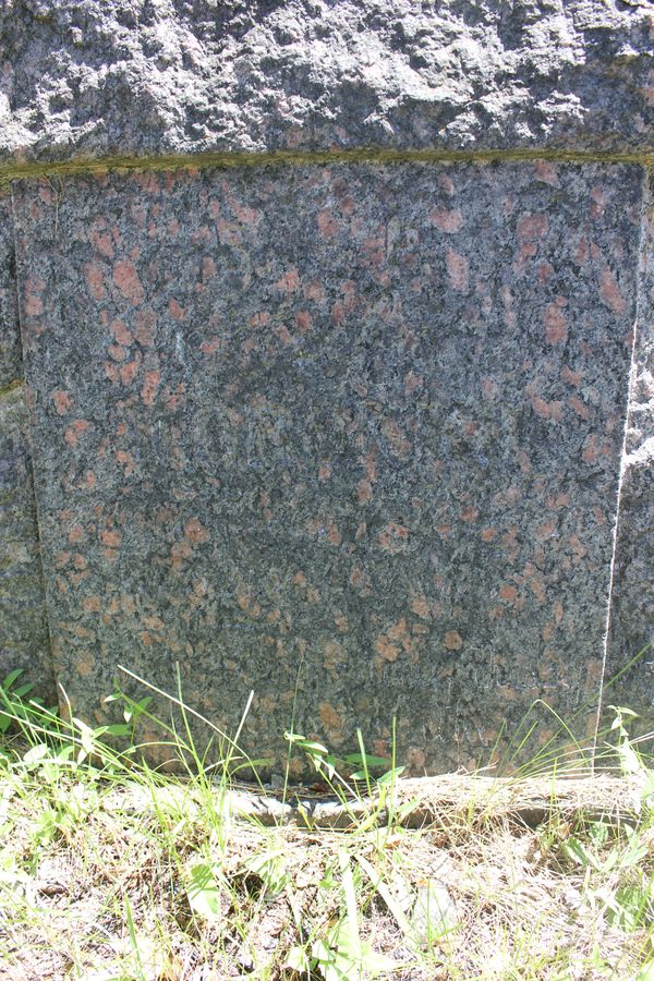 Fragment of Jozefa Voronko's tombstone, Na Rossa cemetery in Vilnius, as of 2014.