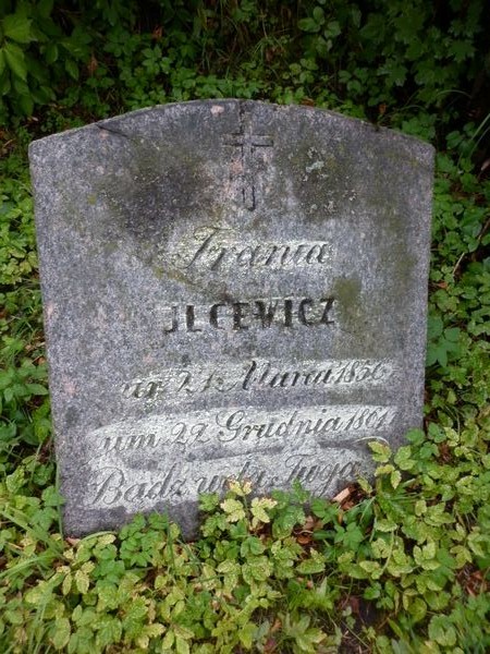 Tombstone of Franciszka Ilytsevich, Na Rossie cemetery in Vilnius, as of 2013