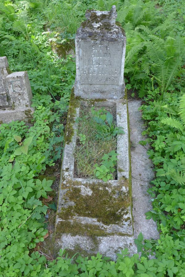 Tombstone of Paulina Krubica, Na Rossie cemetery in Vilnius, as of 2013