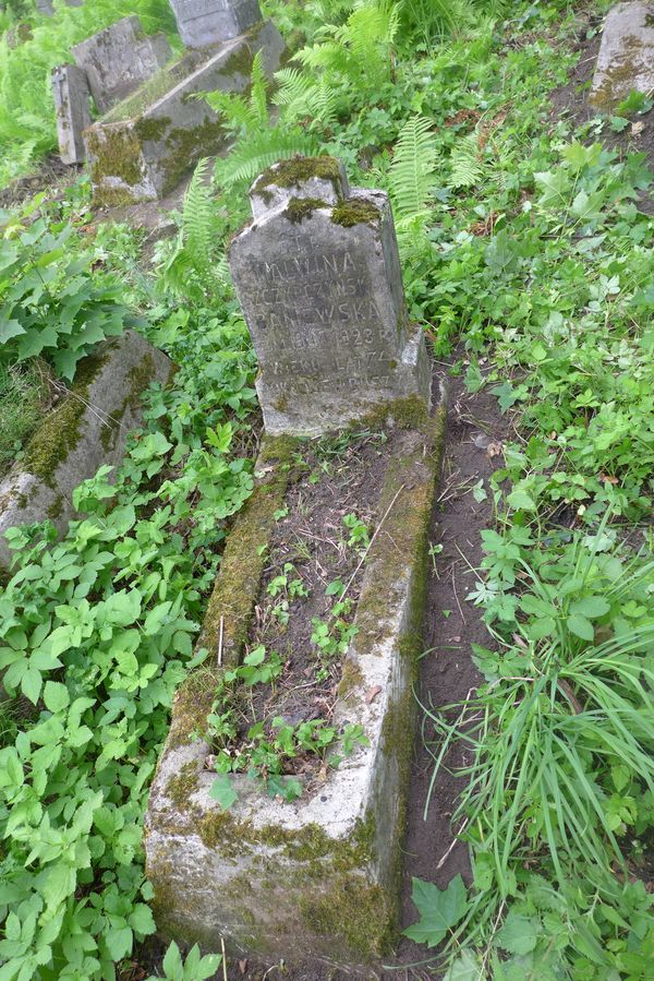 Nagrobek Malwiny Szczypczyńskiej Baniewskiej, cmentarz Na Rossie w Wilnie, stan z 2013