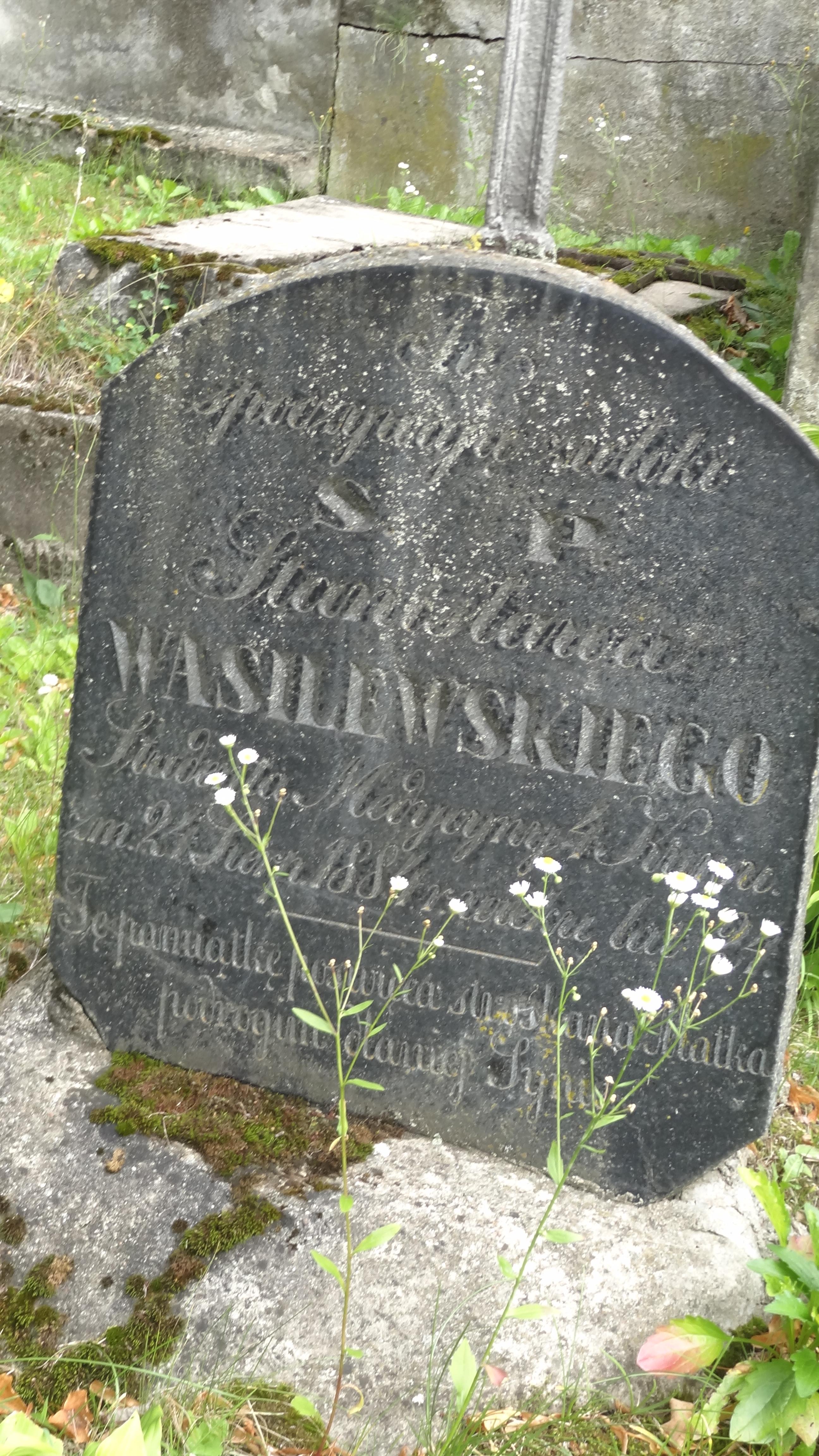 Nagrobek Stanisława Wasilewskiego, cmentarz na Rossie w Wilnie, stan z 2014