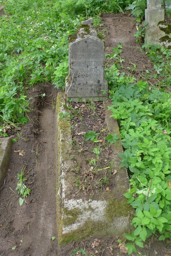 Nagrobek Franciszka Borka Rzeczyckiego, cmentarz Na Rossie w Wilnie, stan z 2013