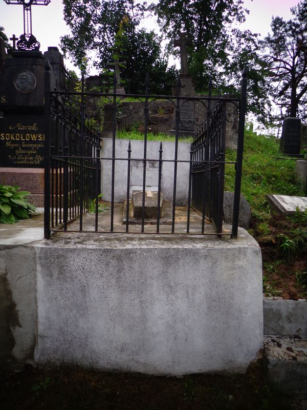 Tomb of Severin Borsuk, Na Rossie cemetery in Vilnius, as of 2013