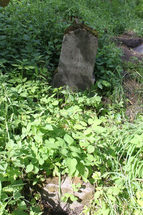Tombstone of Julia Kasperowicz, from the Ross Cemetery in Vilnius, state of 2013