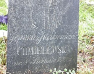 Nagrobek Joanny Chmielewskiej, cmentarz Na Rossie w Wilnie, stan z 2013