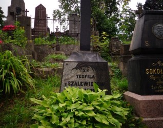 Nagrobek Teofilii Wilkaniec, cmentarz Na Rossie w Wilnie, stan z 2013 roku