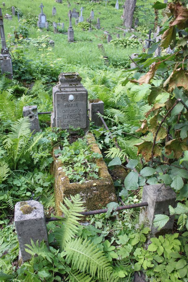 The gravestone of Maria Chylinska, from the Ross Cemetery in Vilnius, as of 2013