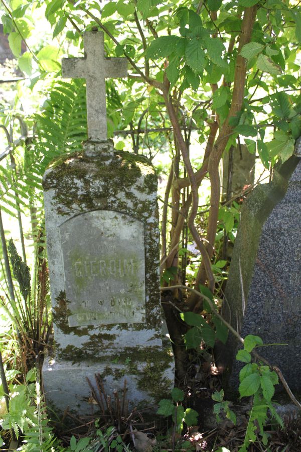 Nagrobek Anny Gieroim, z cmentarza na Rossie w Wilnie, stan z 2013 roku