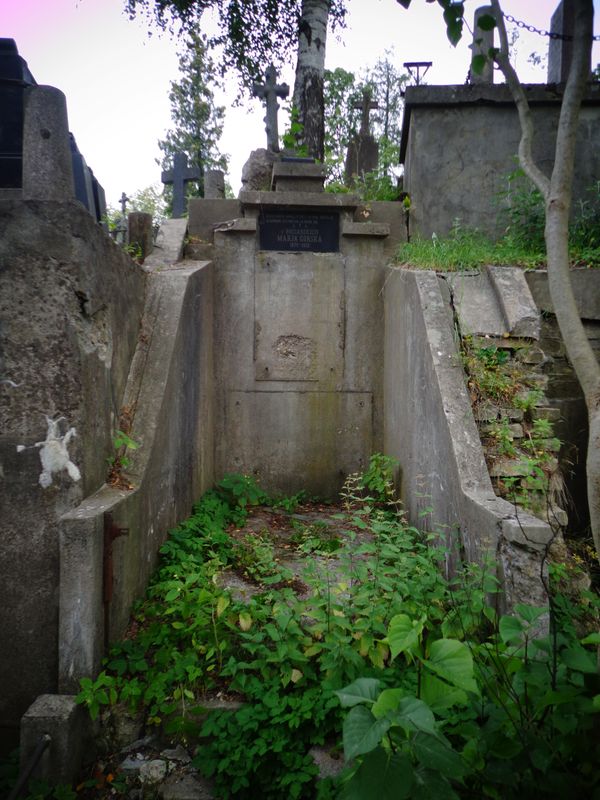 Grobowiec Bociarskich, cmentarz na Rossie w Wilnie, stan z 2013 r.