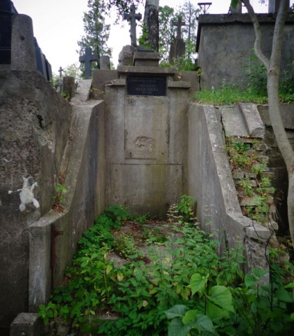 Grobowiec Bociarskich, cmentarz na Rossie w Wilnie, stan z 2013 r.
