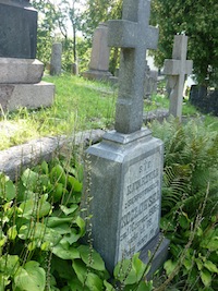 Tombstone of Katarzyna Kozłowska, Ross cemetery, as of 2013