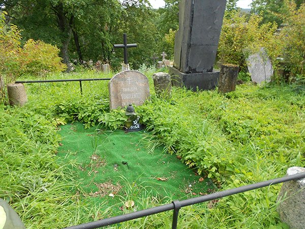 Tombstone of Franciszek Tumulewicz, Na Rossie cemetery in Vilnius, as of 2013