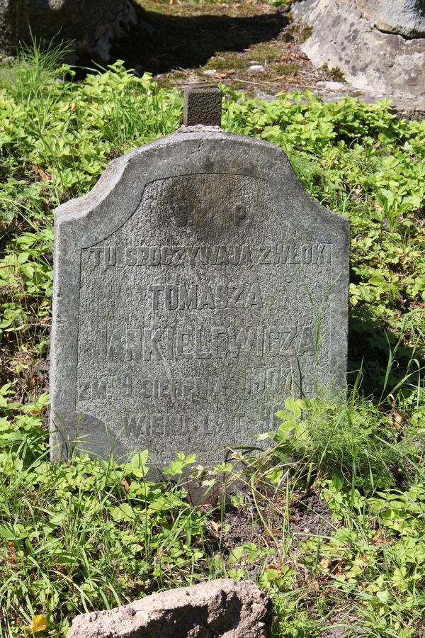 Tomas Jankielewicz's tombstone, Na Rossie cemetery in Vilnius, as of 2013