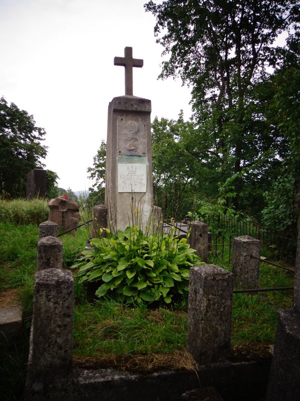 Tombstone of Jozef Balzukevich, Na Rossie cemetery in Vilnius, as of 2013