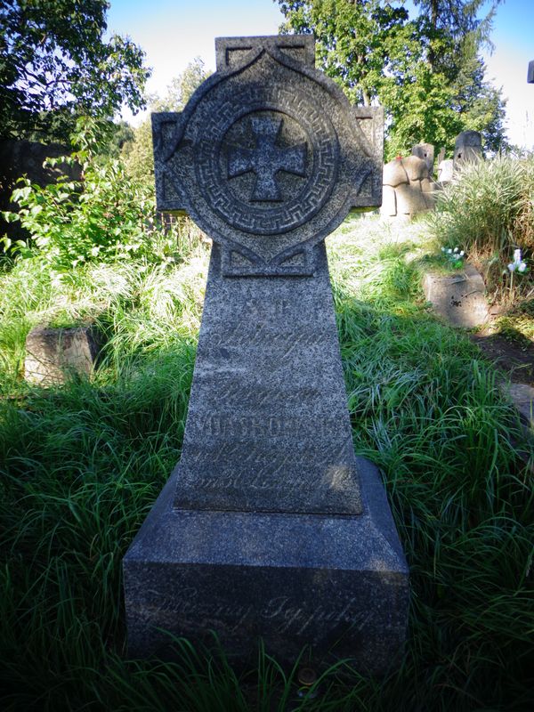 Tombstone of Felicia Miaskowska, Na Rossie cemetery in Vilnius, as of 2013