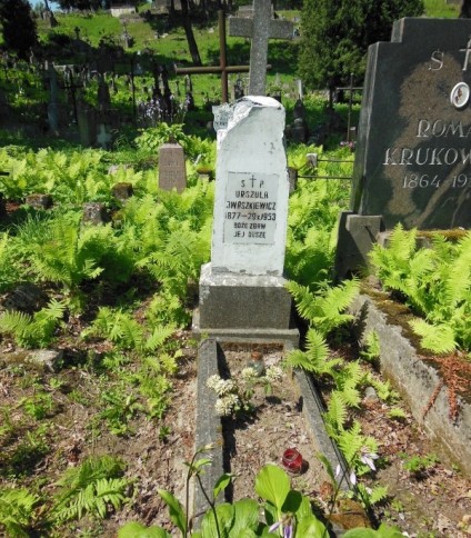 Nagrobek Urszuli Iwaszkiewicz, cmentarz Na Rossie w Wilnie, stan z 2013 r.