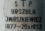 Photo montrant Tombstone of Ursula Iwaszkiewicz