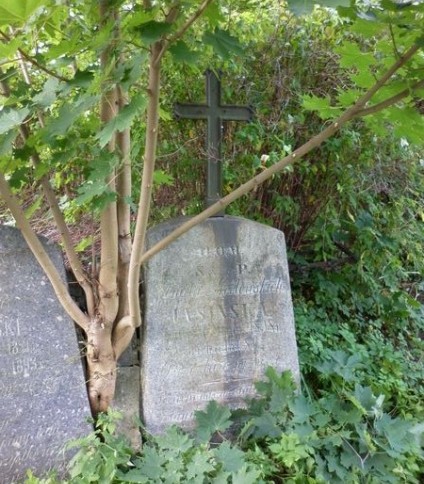 Nagrobek Anieli Jasińskiej, cmentarz Na Rossie w Wilnie, stan z 2013