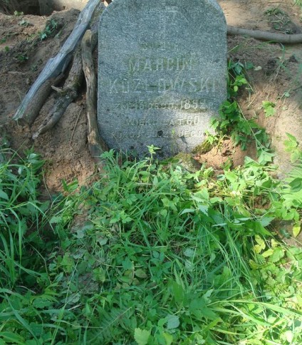 Nagrobek Marcina Kozłowskiego, cmentarz na Rossie, stan z 2013 roku