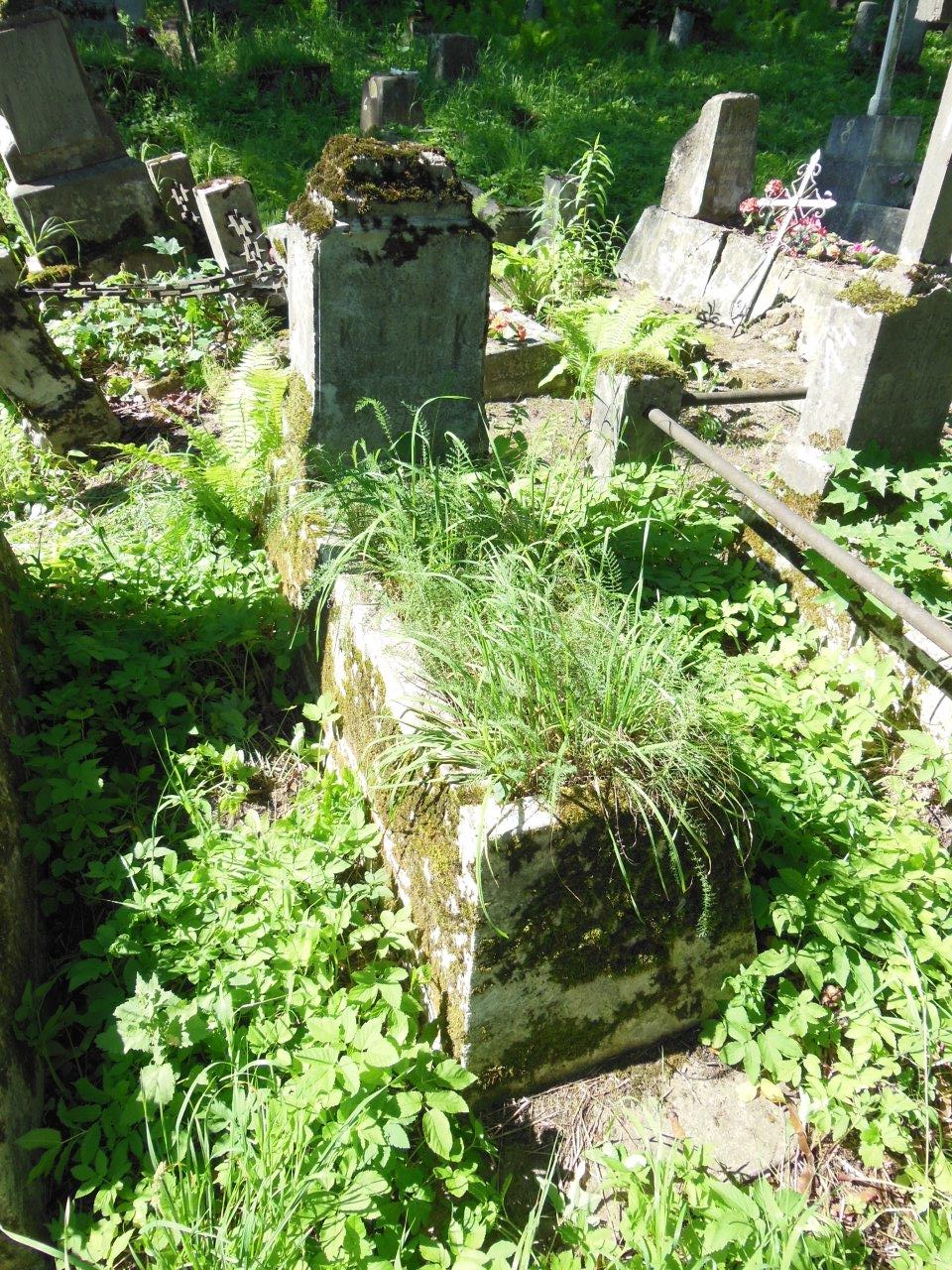 Nagrobek Heleny Kluk, cmentarz na Rossie w Wilnie, stan z 2013 r.