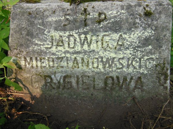 Nagrobek Jadwigi Grygiel, cmentarz na Rossie w Wilnie, stan z 2013 r.