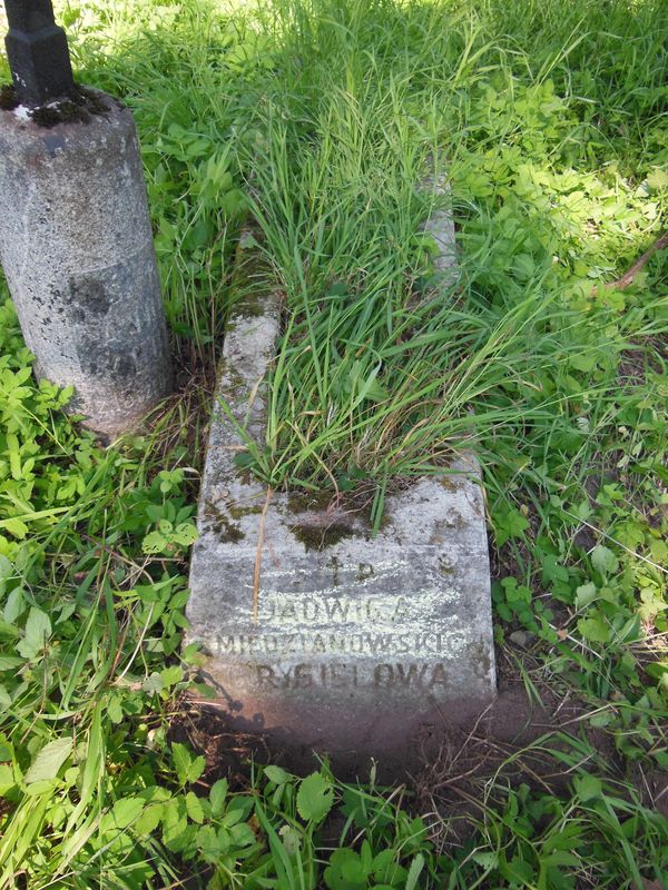Nagrobek Jadwigi Grygiel, cmentarz na Rossie w Wilnie, stan z 2013 r.