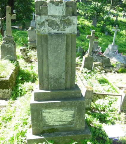 Nagrobek Stanisławy Bartosiewicz, cmentarz na Rossie w Wilnie, stan z 2013 r.