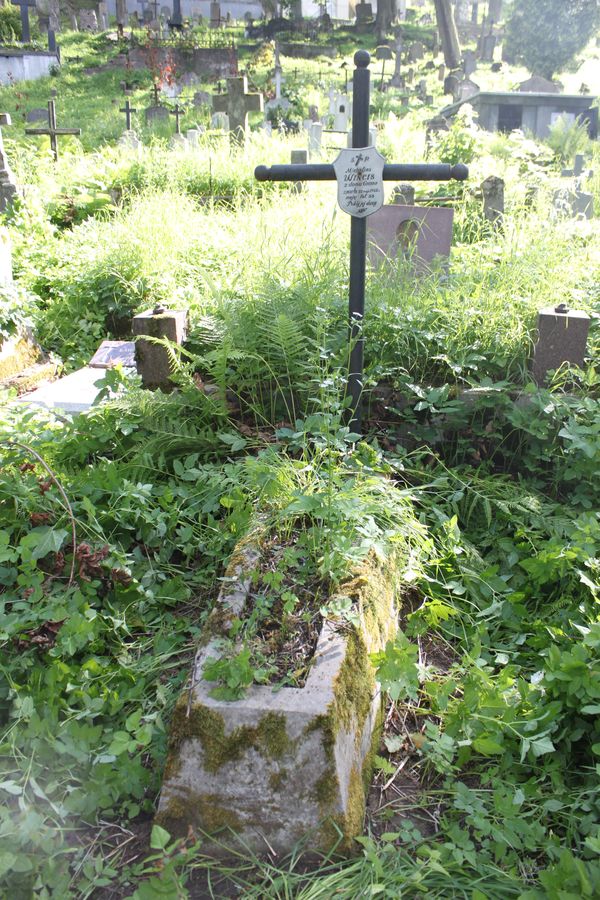 Tombstone of Michalina Wincis, from the Ross Cemetery in Vilnius, as of 2013