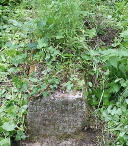 Nagrobek Zofii Kuanowskiej, cmentarz Na Rossie w Wilnie, stan z 2013