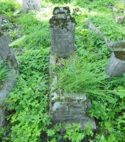 Nagrobek Kazimierza Niedeka, cmentarz na Rossie w Wilnie, stan z 2013 r.