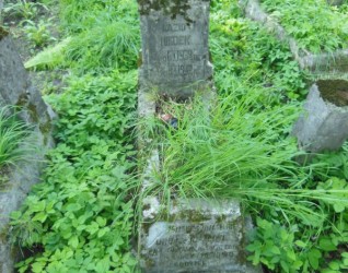 Nagrobek Kazimierza Niedeka, cmentarz na Rossie w Wilnie, stan z 2013 r.