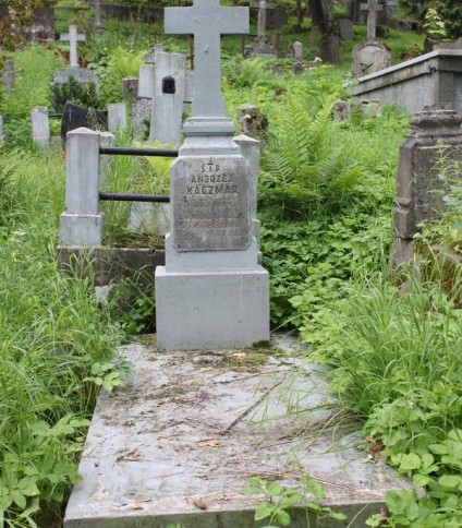 Nagrobek Andrzeja Kaczmara, cmentarz Na Rossie w Wilnie, stan z 2013