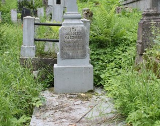 Nagrobek Andrzeja Kaczmara, cmentarz Na Rossie w Wilnie, stan z 2013
