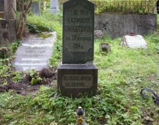 Nagrobek Kazimierza Umiastowskiego, cmentarz Na Rossie w Wilnie, stan z 2013