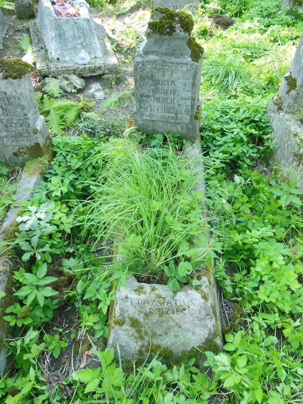 Gravestone of Maria Niedek, Ross Cemetery in Vilnius, as of 2013.
