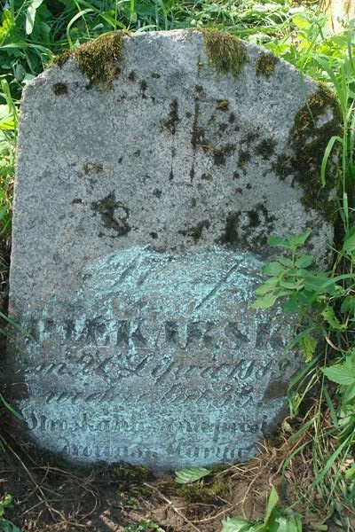 Tombstone of Jozef Piekarski, Ross cemetery, as of 2013