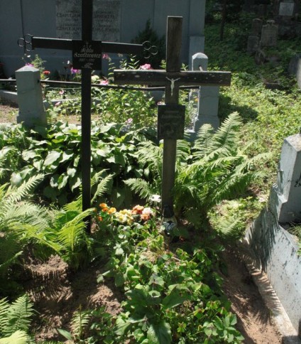 Nagrobek Antoniny Szatkiewicz, cmentarz Na Rossie w Wilnie, stan z 2013 r.